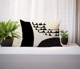Bino Abstract Reversible Indoor/Outdoor Rectangular Pillow
