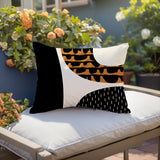 Bino Abstract Reversible Indoor/Outdoor Rectangular Pillow