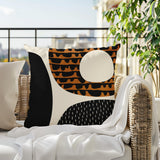 Bino Abstract Reversible Indoor/Outdoor Square Pillow