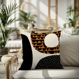 Bino Abstract Reversible Indoor/Outdoor Square Pillow