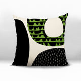 Bino Abstract Reversible Indoor/Outdoor Square Pillow