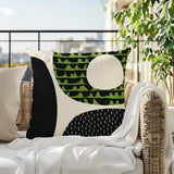 Bino Abstract Reversible Indoor/Outdoor Square Pillow