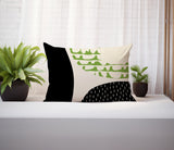 Bino Abstract Reversible Indoor/Outdoor Rectangular Pillow