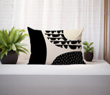 Bino Abstract Reversible Indoor/Outdoor Rectangular Pillow