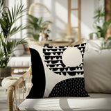 Bino Abstract Reversible Indoor/Outdoor Square Pillow