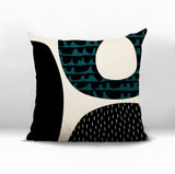 Bino Abstract Reversible Indoor/Outdoor Square Pillow