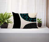 Bino Abstract Reversible Indoor/Outdoor Rectangular Pillow