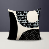 Bino Abstract Reversible Indoor/Outdoor Square Pillow