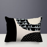 Bino Abstract Reversible Indoor/Outdoor Rectangular Pillow