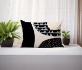 Bino Abstract Reversible Indoor/Outdoor Rectangular Pillow