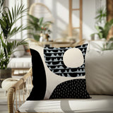 Bino Abstract Reversible Indoor/Outdoor Square Pillow