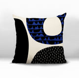 Bino Abstract Reversible Indoor/Outdoor Square Pillow