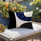Bino Abstract Reversible Indoor/Outdoor Rectangular Pillow