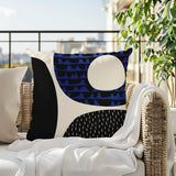 Bino Abstract Reversible Indoor/Outdoor Square Pillow