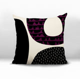 Bino Abstract Reversible Indoor/Outdoor Square Pillow