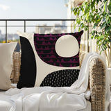 Bino Abstract Reversible Indoor/Outdoor Square Pillow