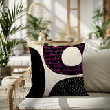 Bino Abstract Reversible Indoor/Outdoor Square Pillow