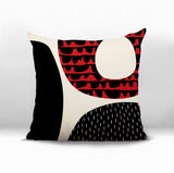 Bino Abstract Reversible Indoor/Outdoor Square Pillow
