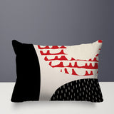 Bino Abstract Reversible Indoor/Outdoor Rectangular Pillow