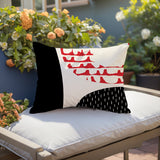 Bino Abstract Reversible Indoor/Outdoor Rectangular Pillow