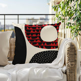 Bino Abstract Reversible Indoor/Outdoor Square Pillow