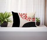 Bino Abstract Reversible Indoor/Outdoor Rectangular Pillow