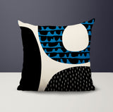 Bino Abstract Reversible Indoor/Outdoor Square Pillow