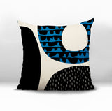 Bino Abstract Reversible Indoor/Outdoor Square Pillow