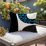 Bino Abstract Reversible Indoor/Outdoor Rectangular Pillow