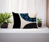 Bino Abstract Reversible Indoor/Outdoor Rectangular Pillow
