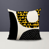 Bino Abstract Reversible Indoor/Outdoor Square Pillow