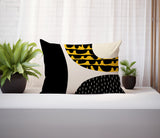 Bino Abstract Reversible Indoor/Outdoor Rectangular Pillow