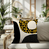 Bino Abstract Reversible Indoor/Outdoor Square Pillow