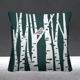 Birch Botanical Reversible Indoor/Outdoor Square Pillow