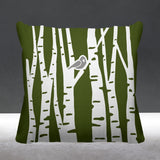 Birch Botanical Reversible Indoor/Outdoor Square Pillow