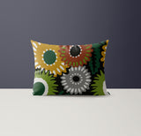 Biso Microsuede Lumbar Throw Pillow in Multicolor - Size 20x14