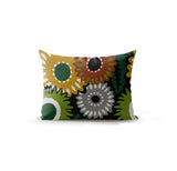 Biso Microsuede Lumbar Throw Pillow in Black; Brown; Green - Size 20x14