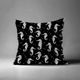 Barnon Seahorse Square Indoor/Outdoor Throw Pillow