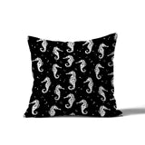 Barnon Seahorse Square Indoor/Outdoor Throw Pillow