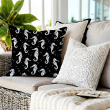 Barnon Seahorse Square Indoor/Outdoor Throw Pillow
