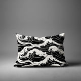 Copley Ocean Waves Lumbar Indoor/Outdoor Throw Pillow