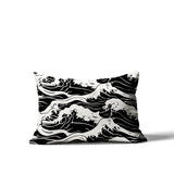 Copley Ocean Waves Lumbar Indoor/Outdoor Throw Pillow