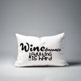 Davey Wine Lumbar Indoor/Outdoor Throw Pillow