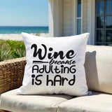 Davey Wine Lumbar Indoor/Outdoor Throw Pillow