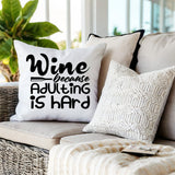Davey Textual Reversible Indoor/Outdoor Square Pillow