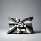 Downton It's Wine Lumbar Indoor/Outdoor Throw Pillow