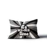 Downton It's Wine Lumbar Indoor/Outdoor Throw Pillow