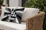 Downton It's Wine Lumbar Indoor/Outdoor Throw Pillow