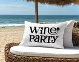Fairfield Wine Party Lumbar Indoor/Outdoor Throw Pillow