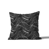 Foxlane Ocean Waves Square Indoor/Outdoor Throw Pillow
